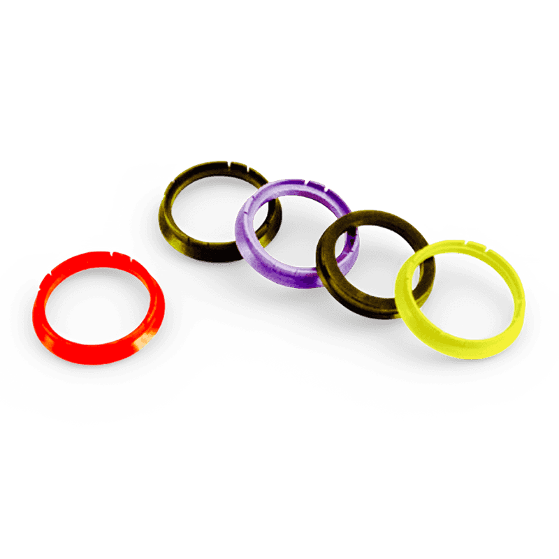 Anillos adaptadores de orificio centrado en el cubo multicolor ‑
