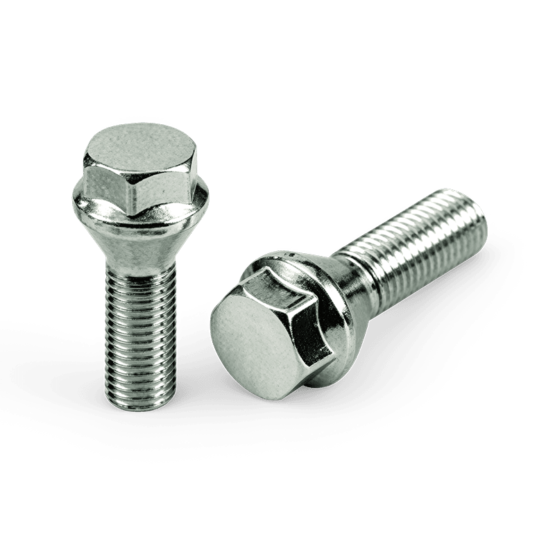 Perno de rueda de asiento cónico chapado en zinc WF-B004 Perno de rueda de asiento cónico chapado en zinc WF-B004
