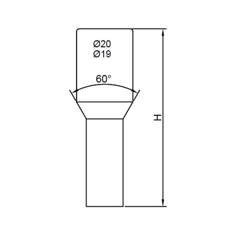 Perno de orejeta de rueda de aleación hexagonal interior WF-B013 para modificación de automóviles