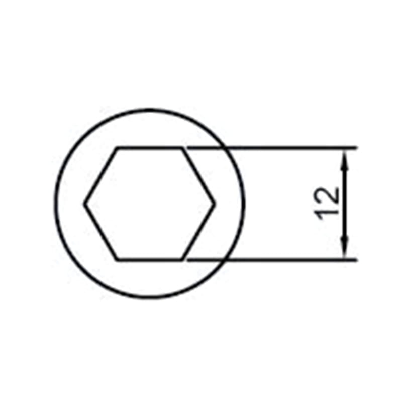 Perno de orejeta de rueda de aleación hexagonal interior WF-B013 para modificación de automóviles