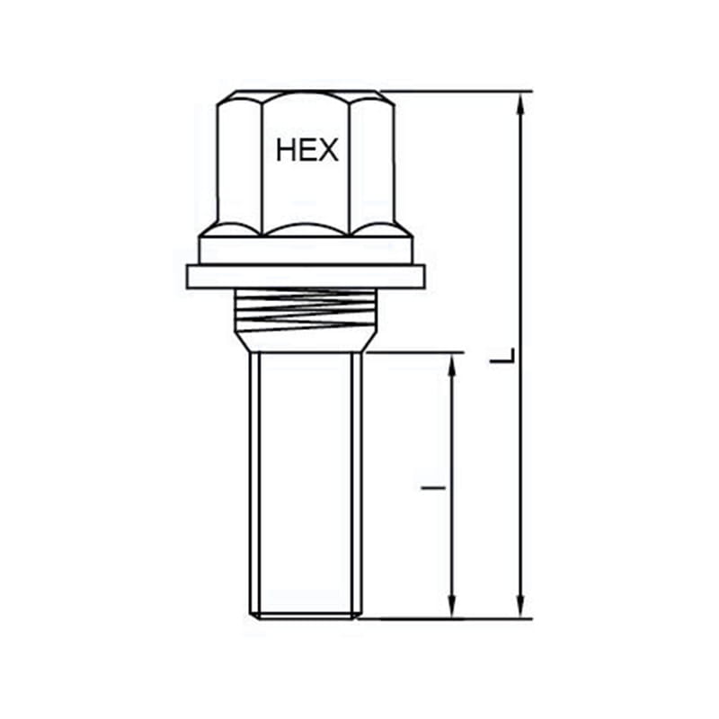 Perno de orejeta de rueda modificado con PCD resistente al óxido ‑ cónico‑WF-B018