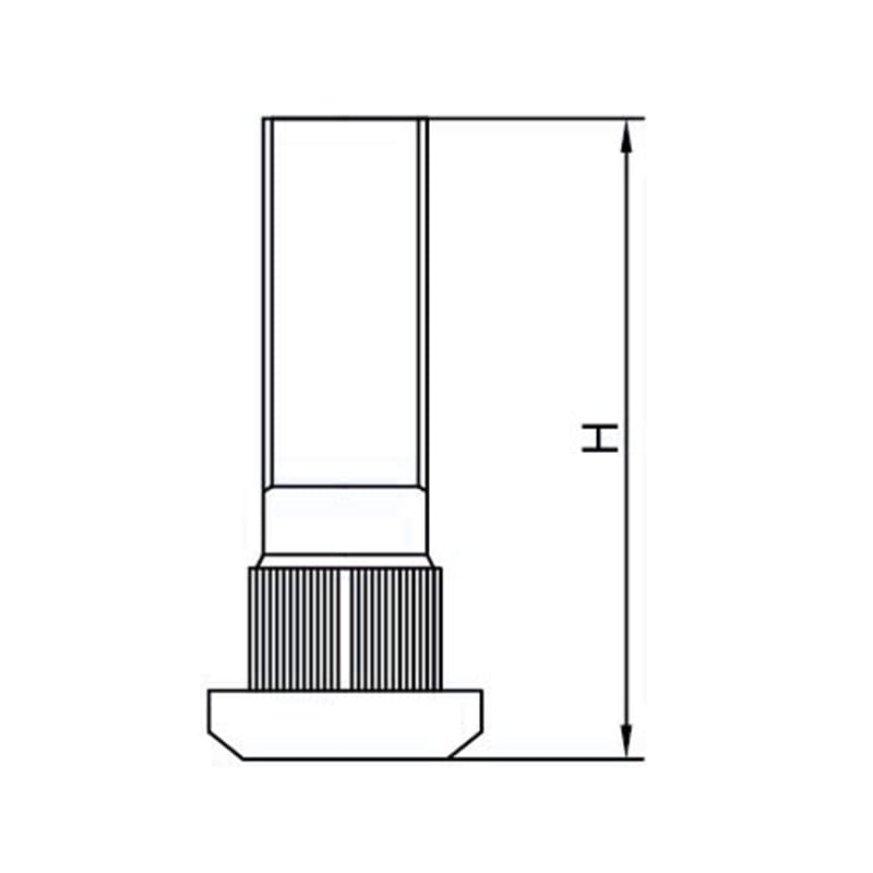 Prensa moleteada WF-B801 ‑ en perno de cubo de rueda