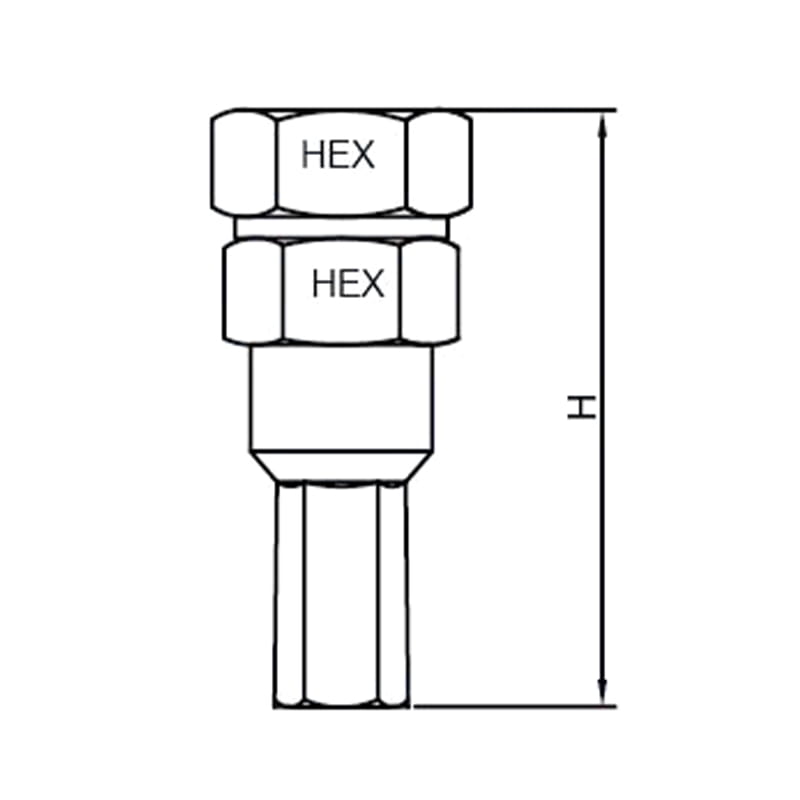 Tuercas de acero endurecido estilo afinador hexagonal interior WF-K067-KEY