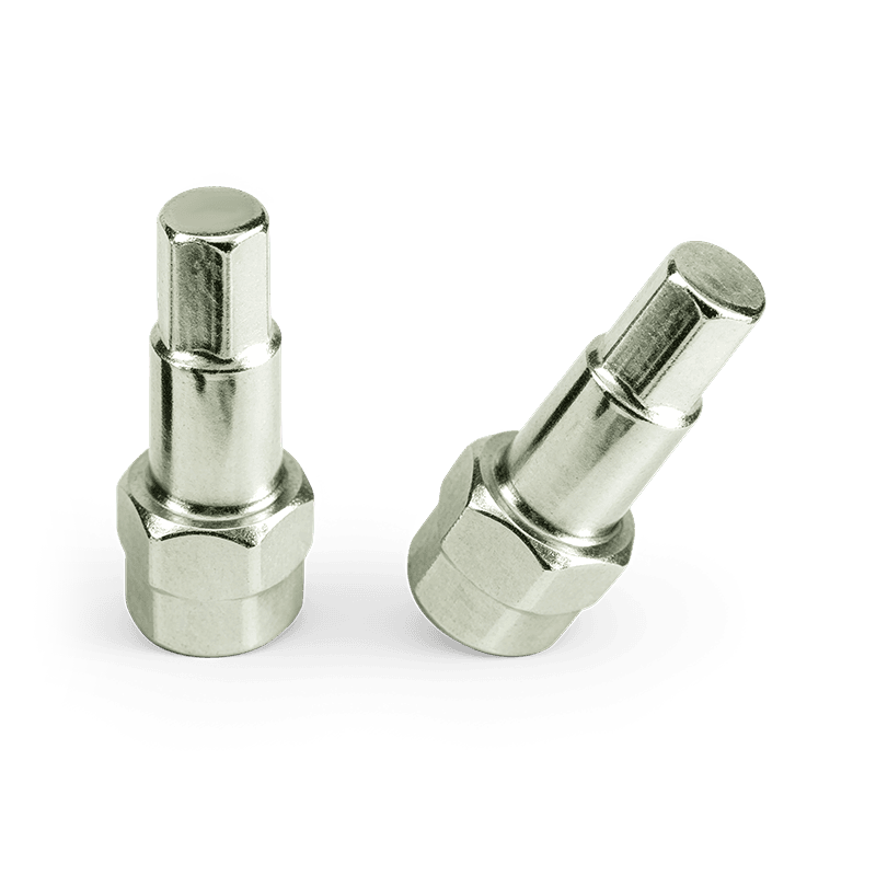 Tuercas de acero endurecido estilo afinador hexagonal interior WF-K067-KEY