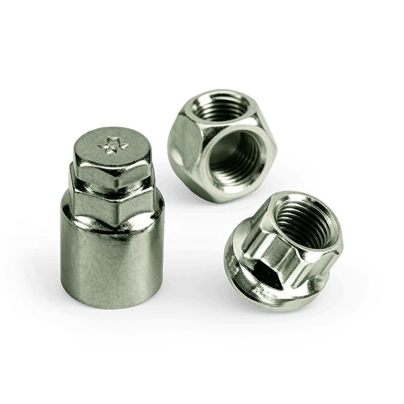 WF-LS008 Tuercas de rueda antirrobo para asiento cónico de extremo abierto‑