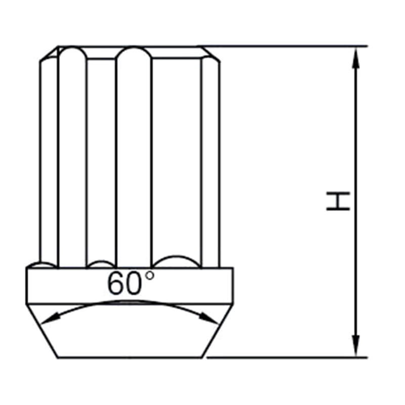 Tuercas de extremo cerrado antirrobo multicolores WF-LS024