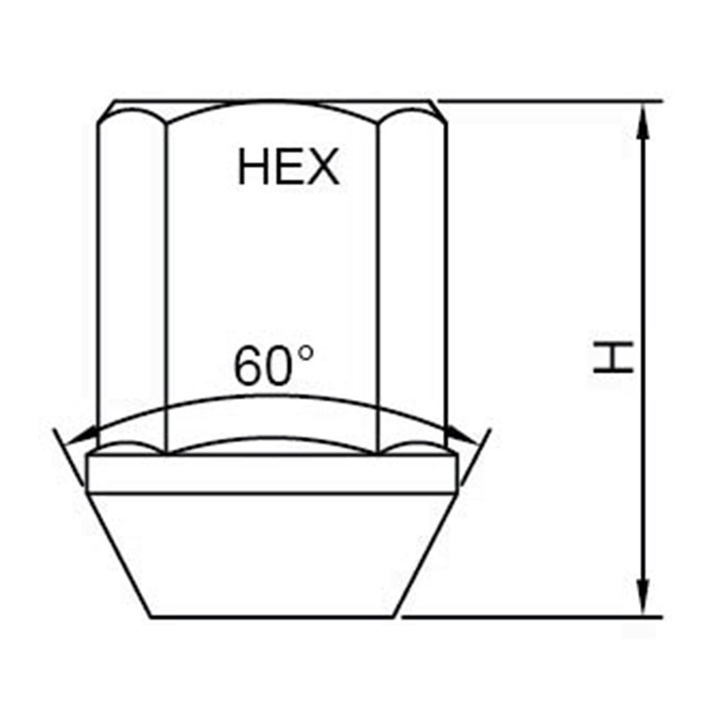 Tuercas de rueda de aluminio cónicas extendidas WF-N201
