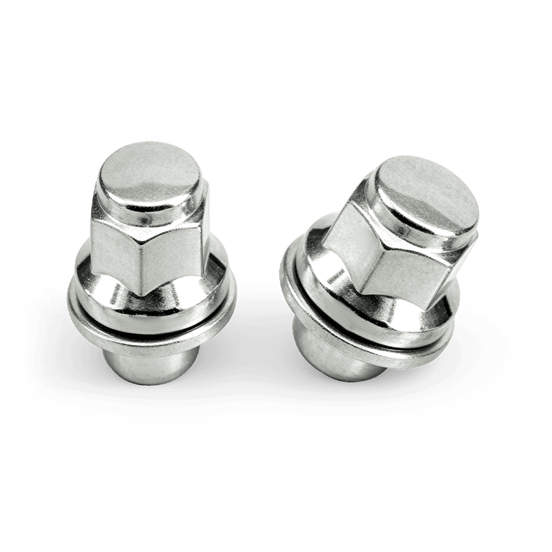Tuerca cromada resistente‑de servicio WF-N859 con arandela